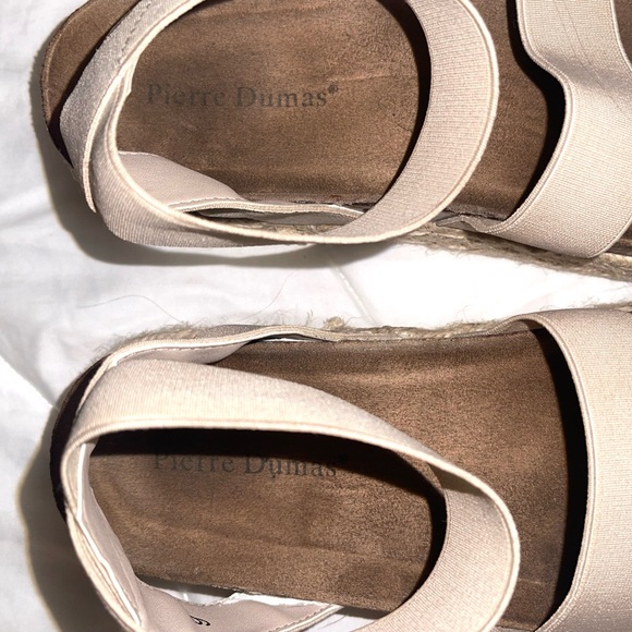 Pierre Dumas Tan Ankle Wrap Around Platform Slip-On Sandal - Picture 10 of 10